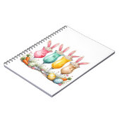 復活祭ラテバニー耳とラテの眼鏡 ノートブック (左側)