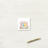 復活祭ラテバニー耳とラテの眼鏡 ポストイット (デスク上)