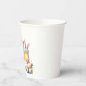 復活祭ラテバニー耳とラテの眼鏡 紙コップ (左)