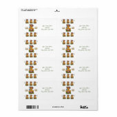 復活祭ラベル ラベル (フルシート)