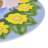 復活祭帽ビクトリアンをかぶった少女 カッティングボード (角)