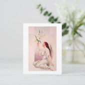 復活祭恵み1ヨハネ2:25聖書の聖句 シーズンポストカード (スタンド正面)