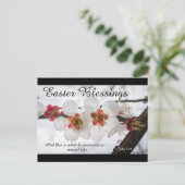 復活祭恵み1ヨハネ2:25聖書の聖句 シーズンポストカード (スタンド正面)