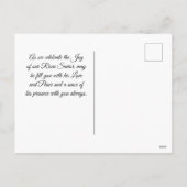 復活祭恵み1ヨハネ2:25聖書の聖句 シーズンポストカード (裏面)