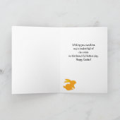 復活祭民俗垂直2カスタム文字 カード (内部)