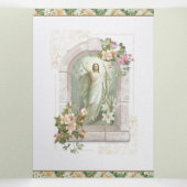 復活祭祈りの言葉イエズシーブントリフォールド 三つ折りクリスマスカード (内部中)