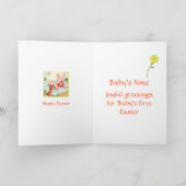 復活祭 – ベビー初のバニー衣装カー シーズンカード (内部)