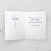 復活祭、ラベンダーの花 シーズンカード (内部)