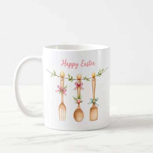 "復活祭" – 再生と喜びのシンボル🐣🌸 コーヒーマグカップ (左)