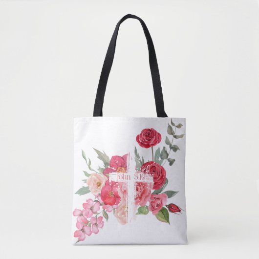 復活祭/十字架/ヨハネ3:16/イエス トートバッグ (正面)