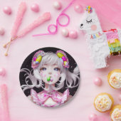 復活祭/春アニメ女子 ペーパープレート (パーティー)