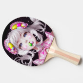 復活祭/春アニメ女子 卓球ラケット (横)
