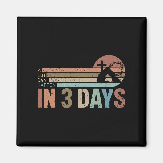 復活祭Aの多くは、3人の日で起こり得る マグネット (正面)