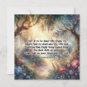 復活聖なる書物、 経典聖句ウッドランドイースター シーズンカード (正面)