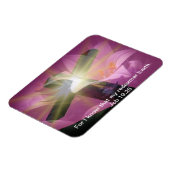 復活聖書の聖句ジョブ19:25磁石 マグネット (左側)