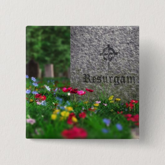 [復活]ボタン 缶バッジ (正面)