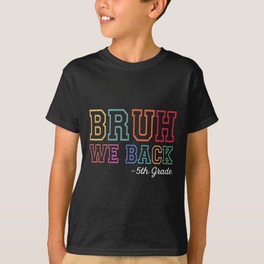 復活!5年生の初めての学校 バックT Tシャツ (正面)