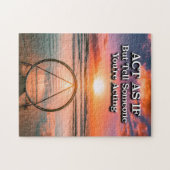 復興スローガンもしの日の出として行動する ジグソーパズル (横)