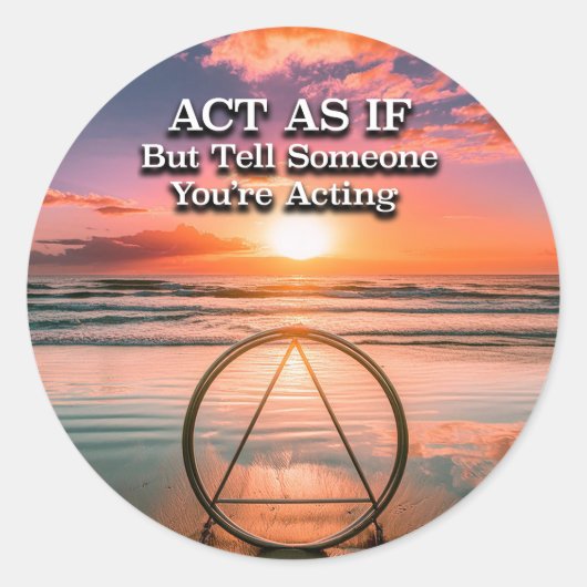 復興スローガンもしの日の出として行動する ラウンドシール (正面)