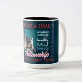 復興フェローシップ・スローガン・ペットmag 25 ツートーンマグカップ (正面右)