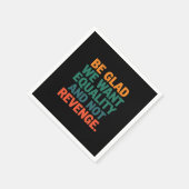 復讐の権利ではなく平等を求めて嬉しい スタンダードカクテルナプキン (角)