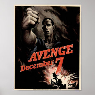 復讐の12月7日ヴィンテージ戦局のポスター ポスター