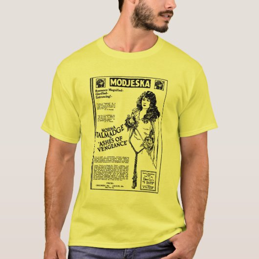 復讐のTシャツのNorma Talmadgeの灰 Tシャツ (正面)