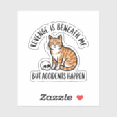 復讐は私のキャットビニルの下にある シール (シート)