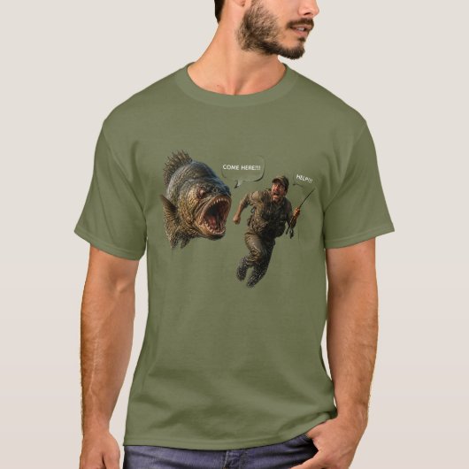 復讐を求める魚 Tシャツ (正面)