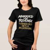 復讐結婚したら彼が億万長者だった トライブレンドTシャツ (正面)