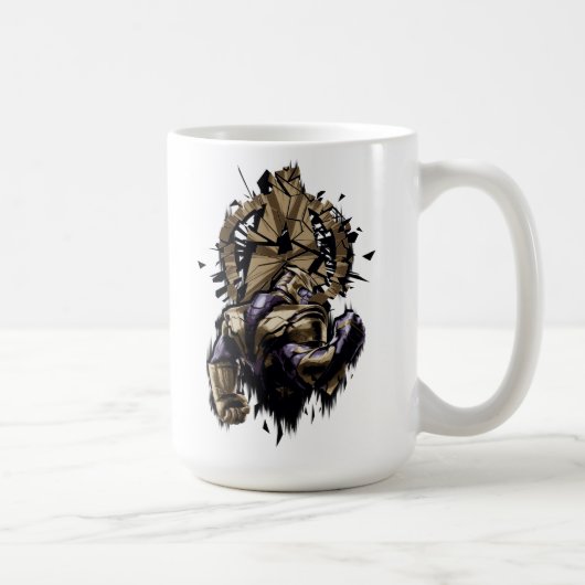 復讐者:終盤| Thanos Shattered Avengersロゴ コーヒーマグカップ (右)