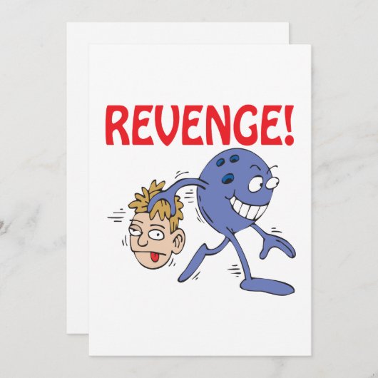 復讐 招待状 (正面/裏面)