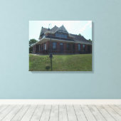 復車庫 キャンバスプリント (インサイチュ (ウッドフロア))