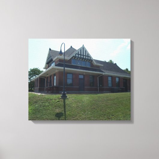 復車庫 キャンバスプリント (正面)