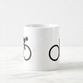 循環の黒いcylcer コーヒーマグカップ (中央)