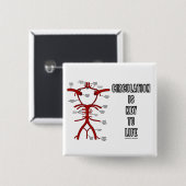 循環はです生命(Willisの円)に主 缶バッジ (正面&裏面)