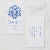 循環スターバスト名刺、ホライズンブルー 名刺 (正面/裏面)