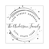 循環ファミエレガントリ名差出人住所 ラバースタンプ (インプリント)