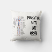 循環ユーモアの中で生き生きと脈動 クッション (正面)