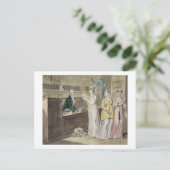 循環ライブラリ(ペンとインク、w/cおよびw ポストカード (スタンド正面)