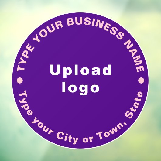 循環型ビジネス ブランド テキスト パープル ウィンドウサイン (シート3)