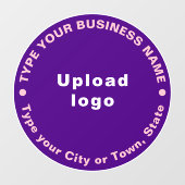 循環型ビジネス ブランド テキスト パープル ウィンドウサイン (シート)