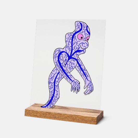 循環幽霊 アクリルサイン (傾斜)