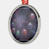 循環推論オーナメント メタルオーナメント (左)