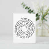 循環推論（緩和曲線） ポストカード (スタンド正面)