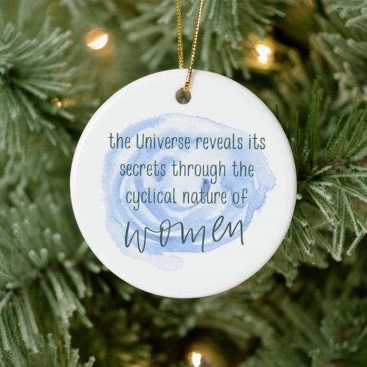 循環的な女性 セラミックオーナメント (ツリー)