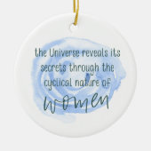 循環的な女性 セラミックオーナメント (正面)