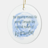 循環的な女性 セラミックオーナメント (左)