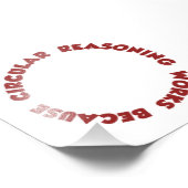 循環的な推論は～するので機能する フォトプリント            (角)