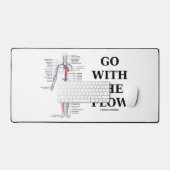 循環系の流れに沿ったアドバイス デスクマット (キーボード&マウス)